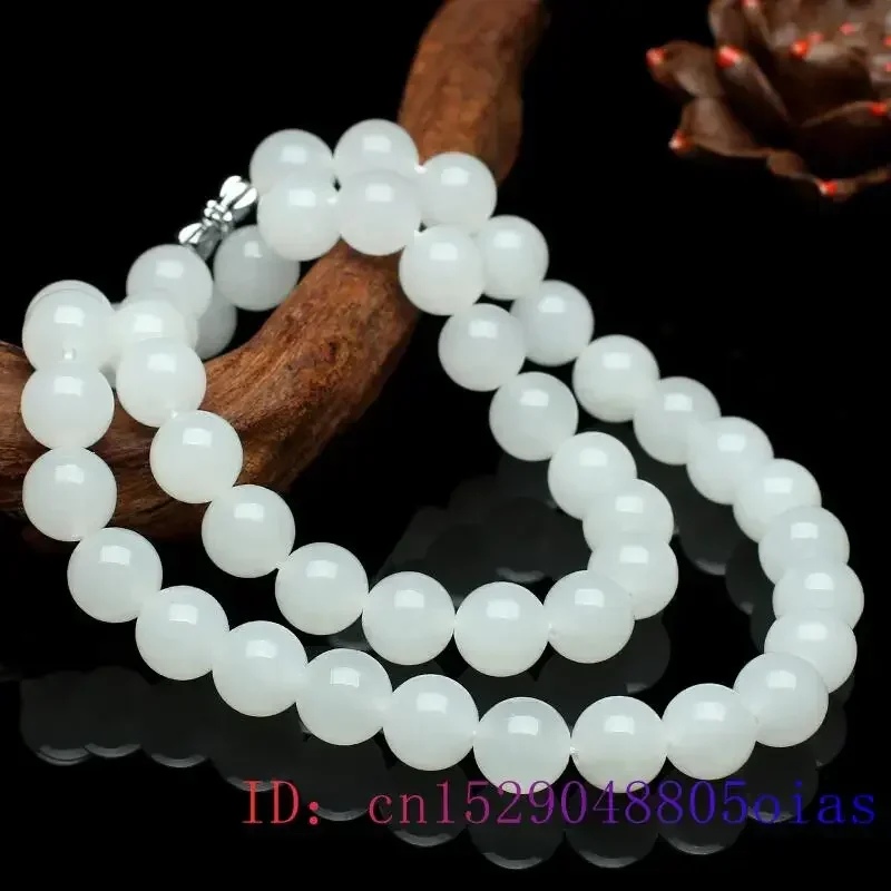 Jewelry Making Charms - Белый нефрит бусы из бисера натуральные