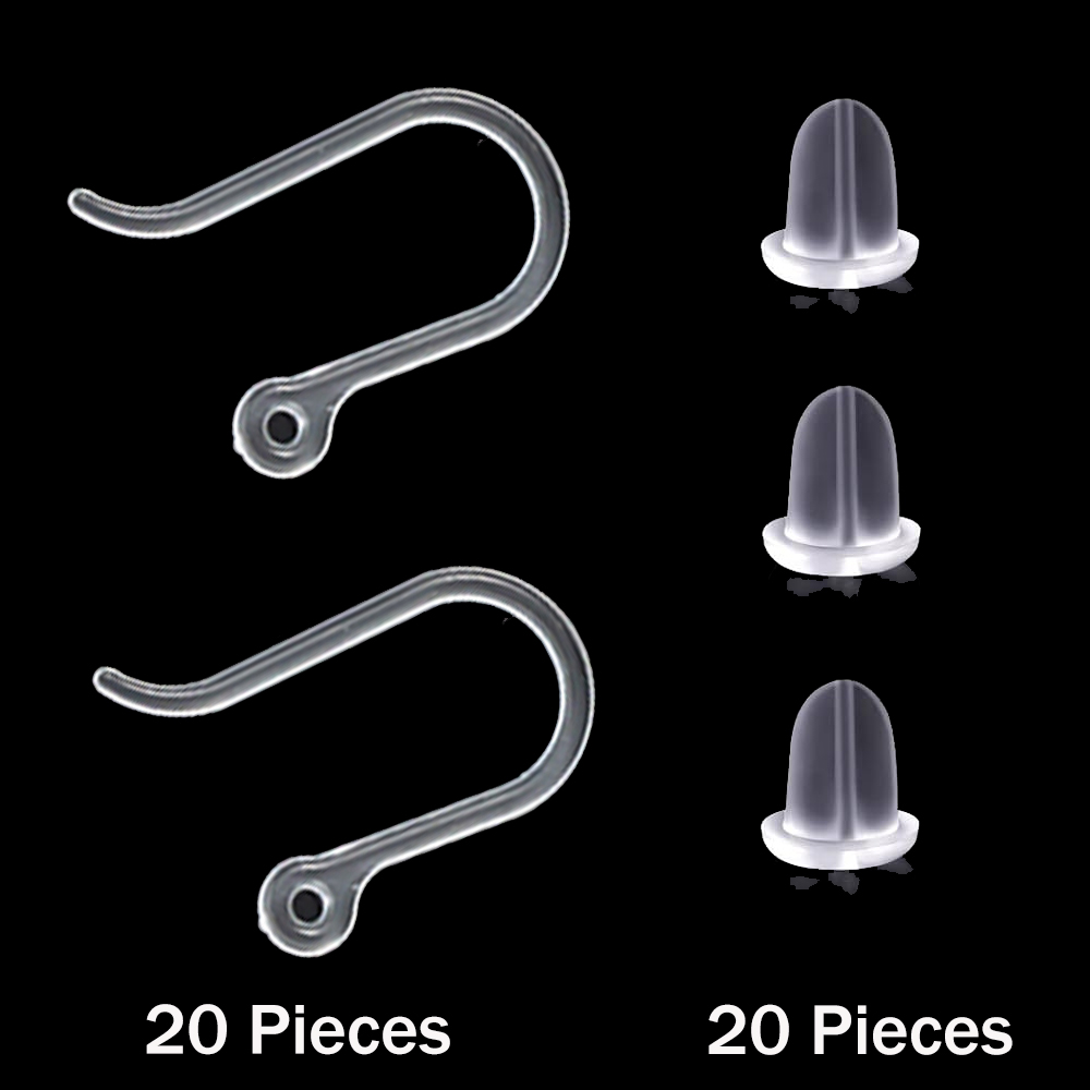 Jewelry Making Wire - 20 шт. пластиковые крючки для сережек,
