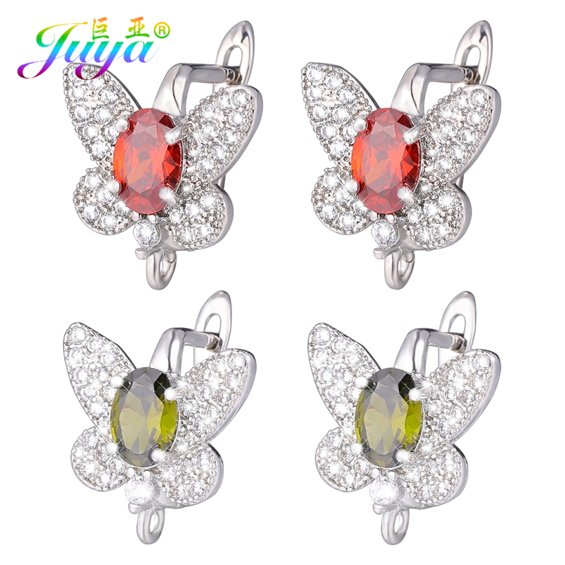 Jewelry Making Silver - Серьги-бабочки Juya с золотым и серебряным