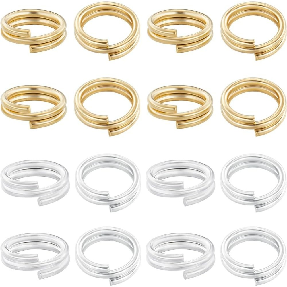 Jewelry Making Silver - 1 коробка, 80 шт., разделенное кольцо