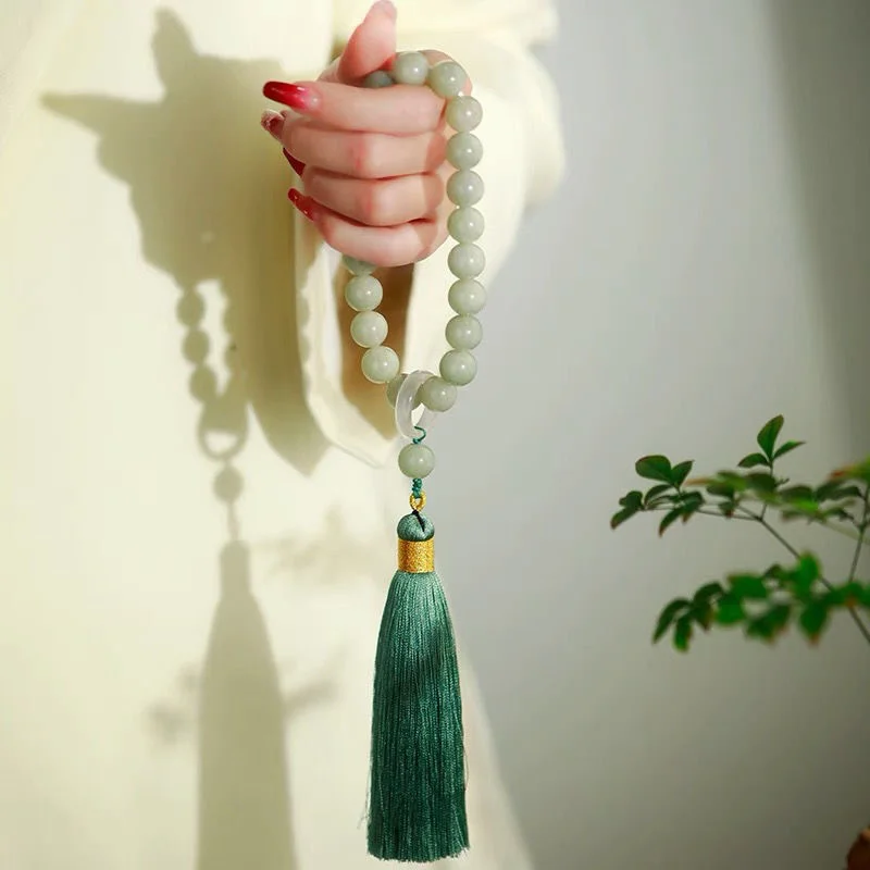 Jewelry Making Accessories - Зеленый нефритовый камень 12 мм, бусины,