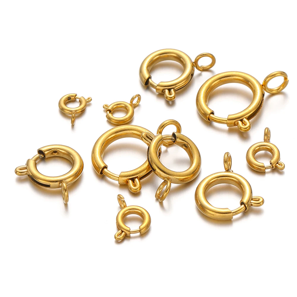 10 шт. круглых пружинных засте – обзор и цена Jewelry Making Rings