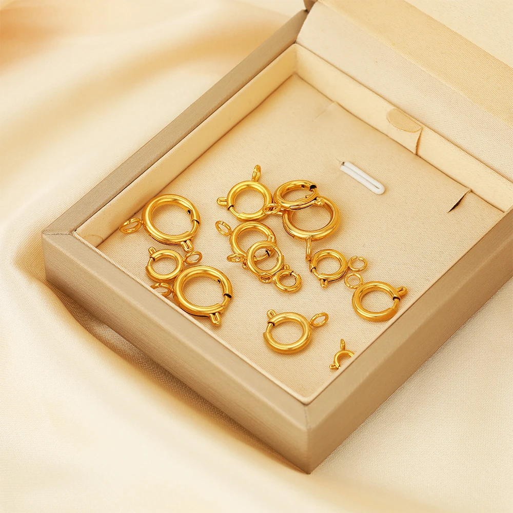10 шт. круглых пружинных засте – обзор и цена Jewelry Making Rings