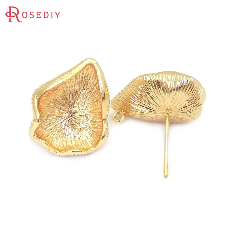 Серьги-гвоздики латунные в вид – обзор и цена Jewelry Making Supplies