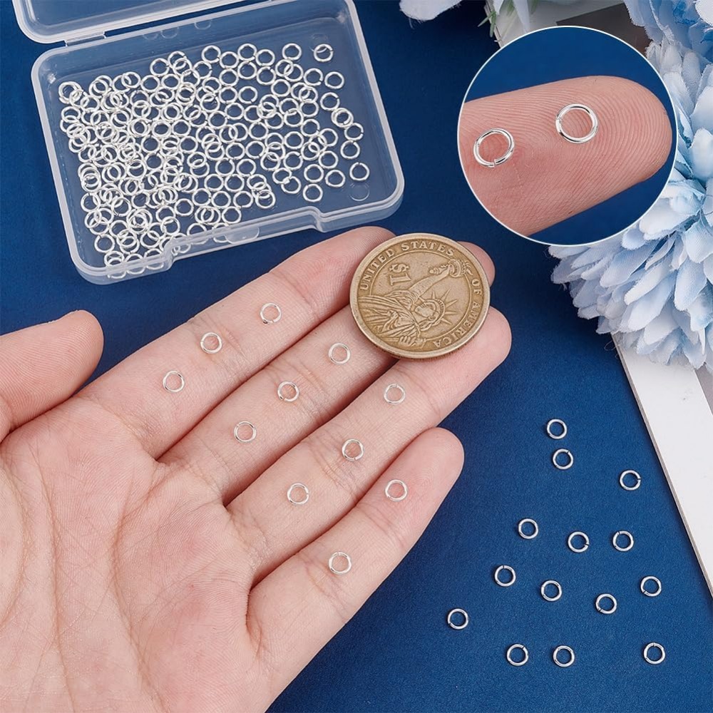 200 шт., открытые кольца для п – обзор и цена Jewelry Making Silver